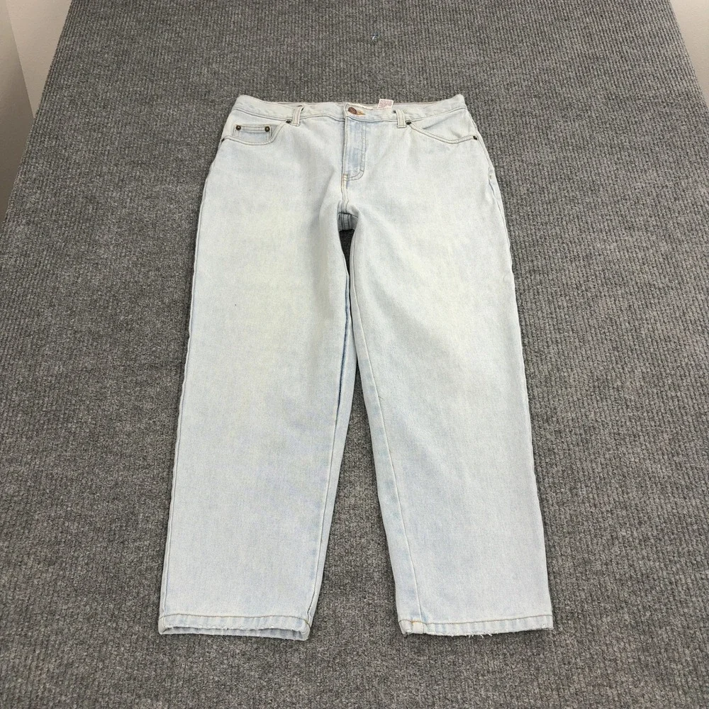 Vintage Bill Blass Jeans Women 12P Light Wash Cotton‎ Easy Fit High Rise Retro